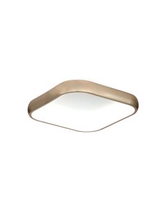InLight Πλαφονιέρα οροφής LED 40W 3CCT από χρυσαφί μέταλλο και λευκό ακρυλικό D:45cm 42031-Golden